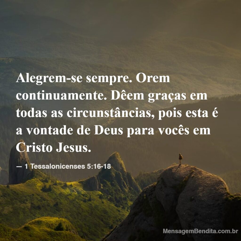 1 Tessalonicenses 5:16-18