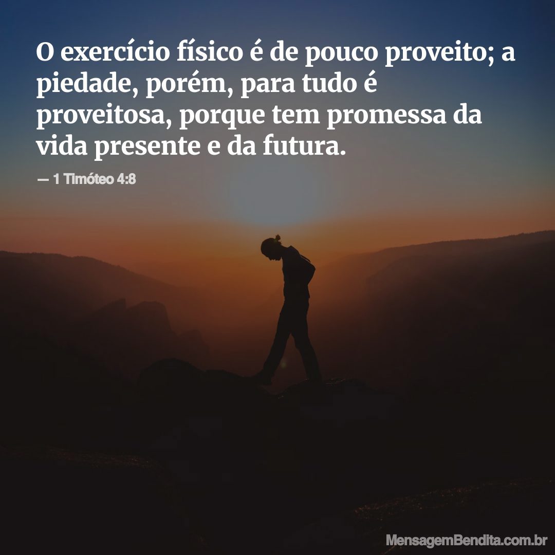 Versículo 1 Timóteo 4:8