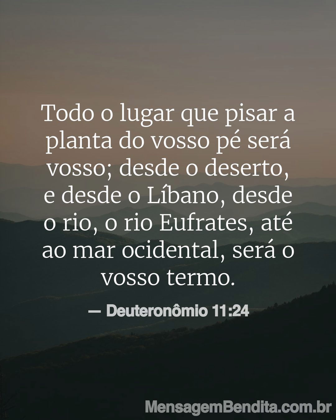 Versículo Deuteronômio 11:24