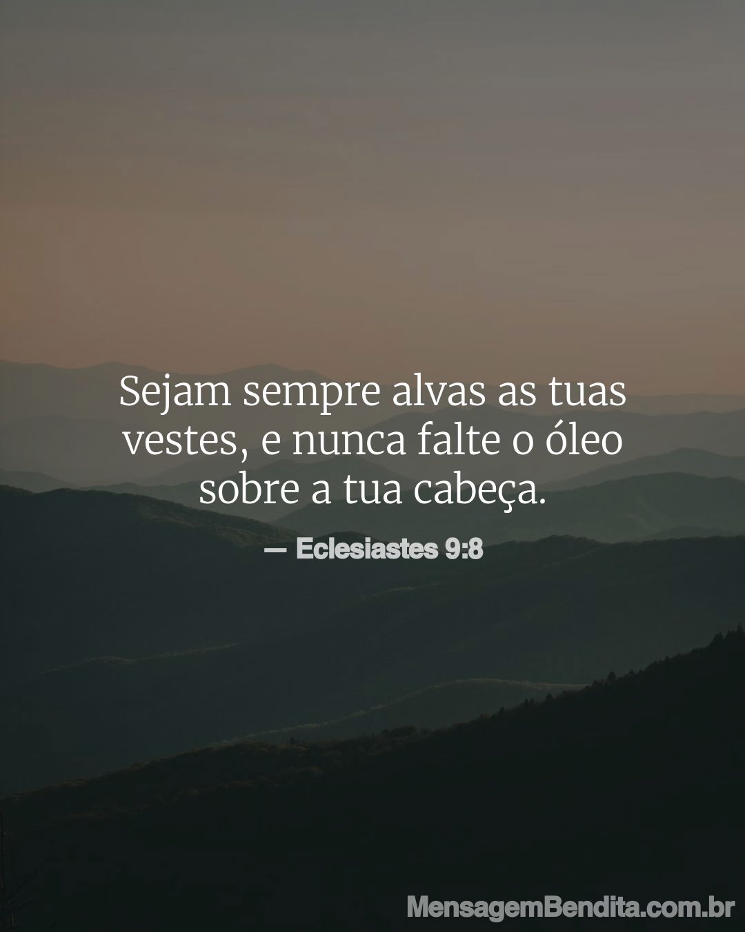 Versículo Eclesiastes 9:8