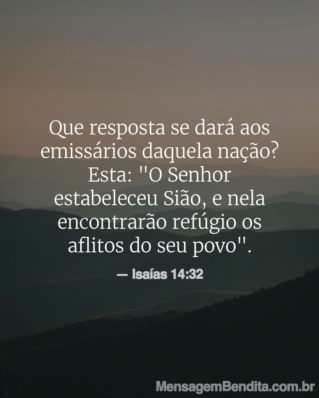 Versículo Isaías 14:32