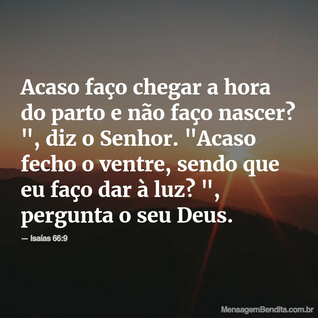 Versículo Isaías 66:9