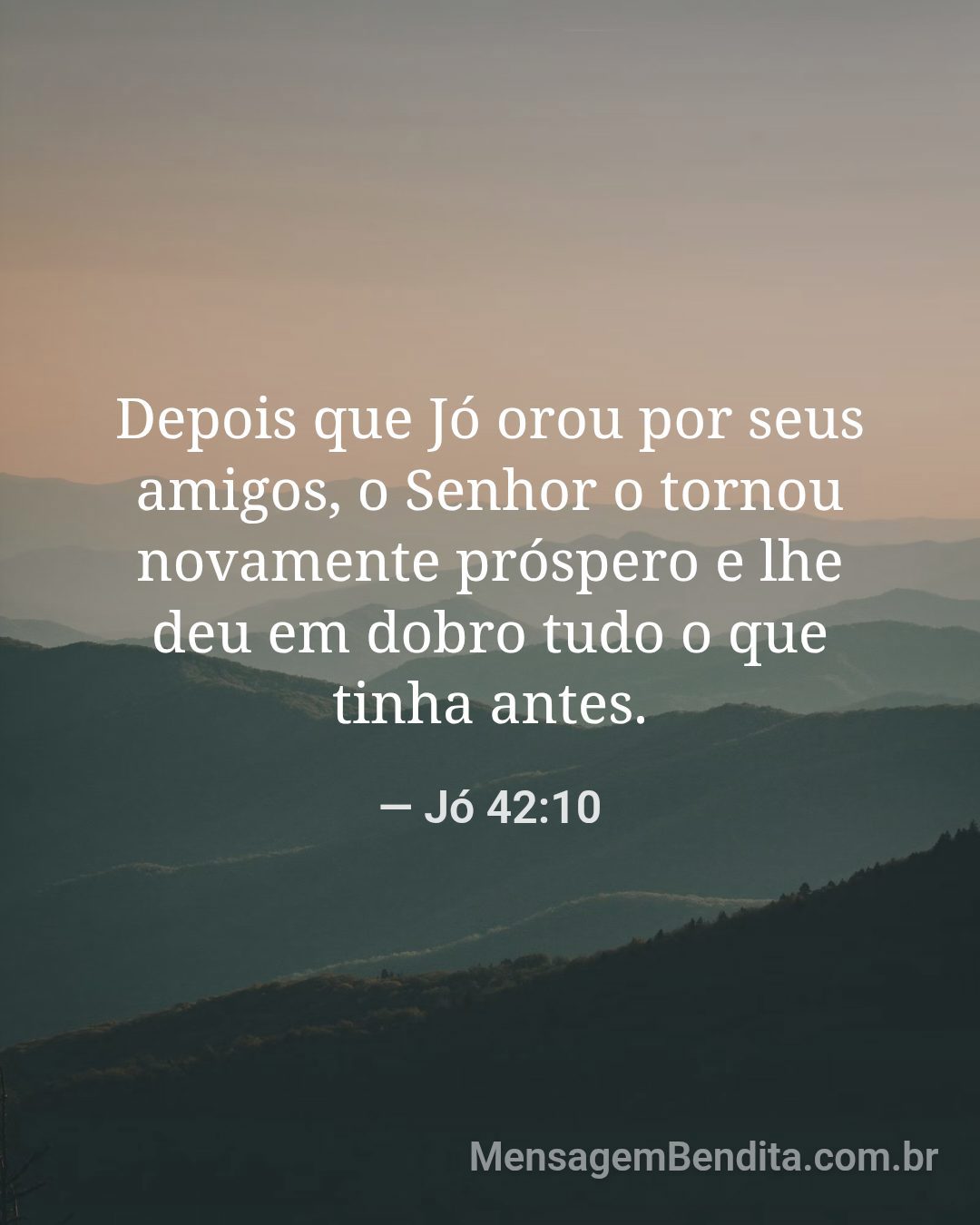 Versículo Jó 42:10